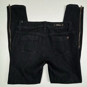 SERFONTAINE USA Sweetheart Drainpipe Black Skinny Ankle Jeans 27 Waist 30 Inseam